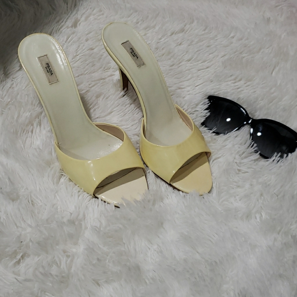 Pastel Yellow Prada Heels